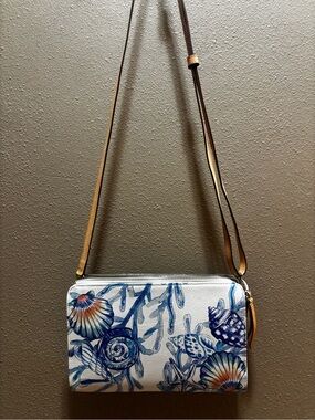 Brighton Seashell Crossbody Bag with small wallet.